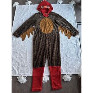 Briefly Stated Rooster Chicken One Piece Hooded Costume Cosplay Adult Sz M